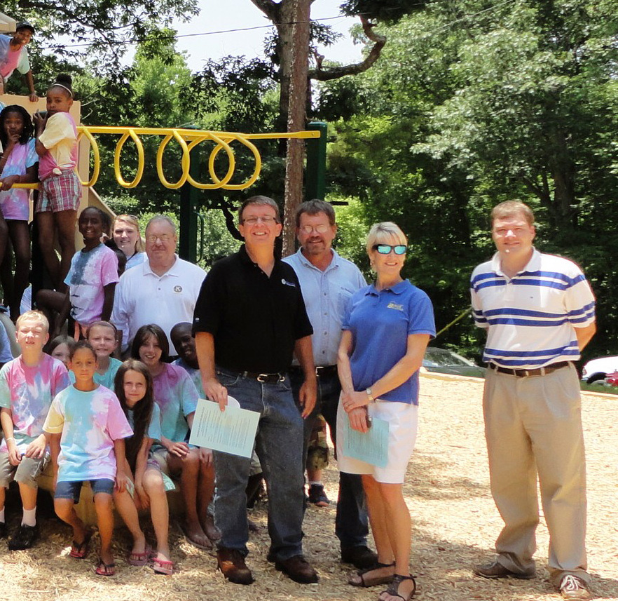 Kiwanis members in action